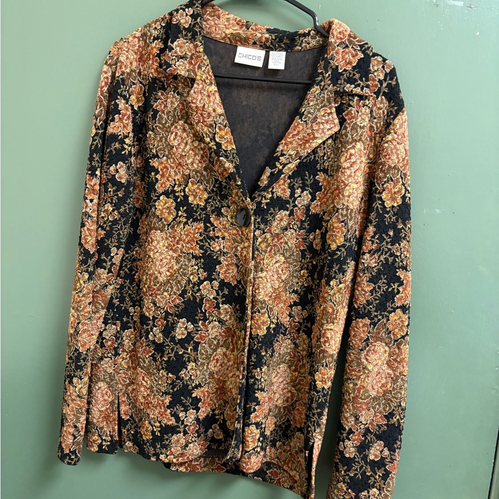 Chico's Floral Blazer